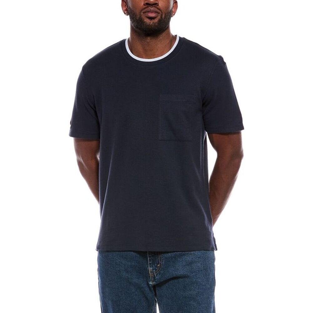 Atm Anthony Thomas Melillo Mens  Pique T-Shirt, Navy